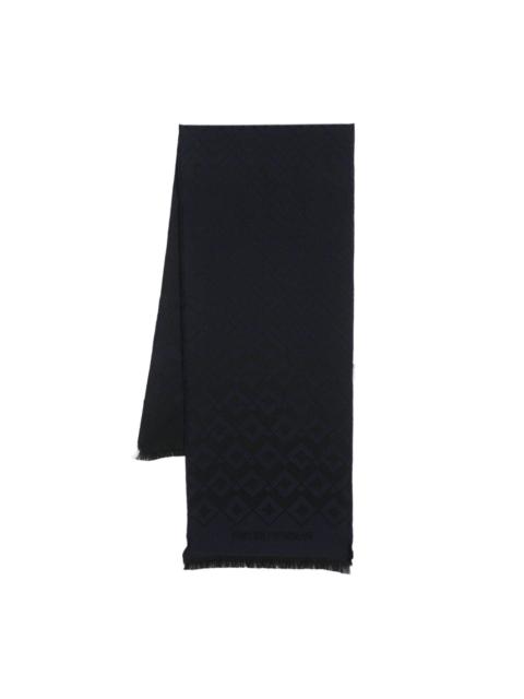 EMPORIO ARMANI pattern-jacquard scarf