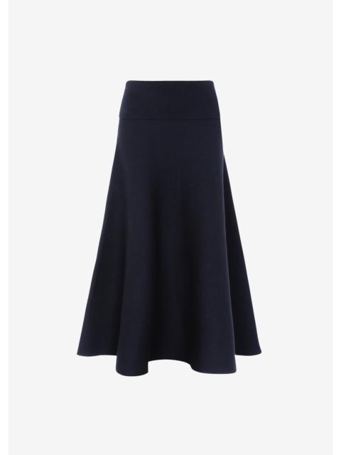 The Frankie Shop July Knit Midi Skirt - Navy