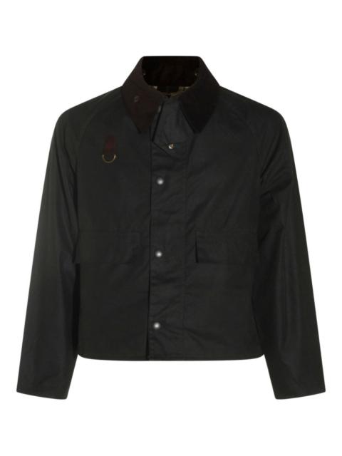 Barbour corduroy-collar button jacket