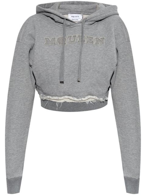 Alexander McQueen logo-embroidered hoodie
