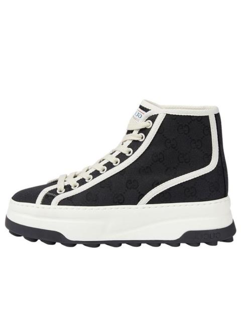 GUCCI (WMNS) Gucci GG Blooms High-Top Sneakers 'Black White' 746768-20Q20-1043