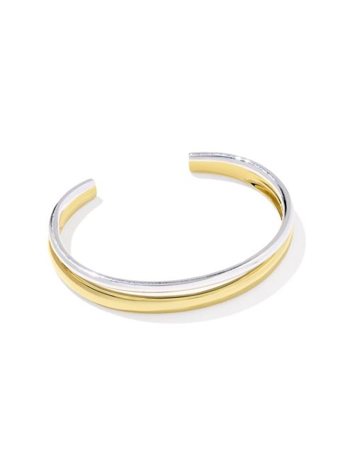 KENDRA SCOTT Meg Mixed Metal Double Cuff Bracelet