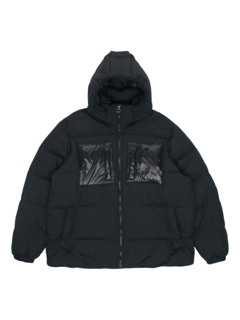 adidas adidas originals Solid Color hooded down Jacket Black H13564
