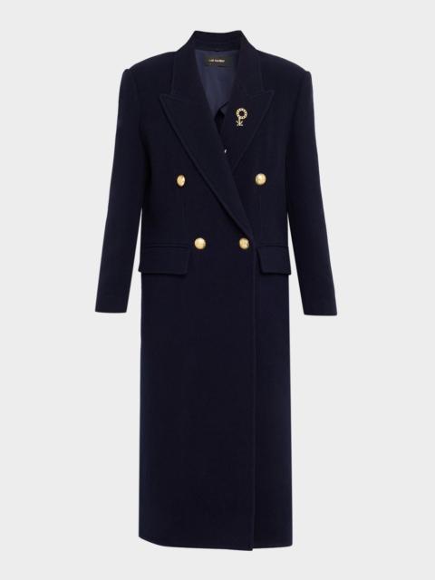 KOBI HALPERIN Grayson Double-Breasted Long Wool Coat