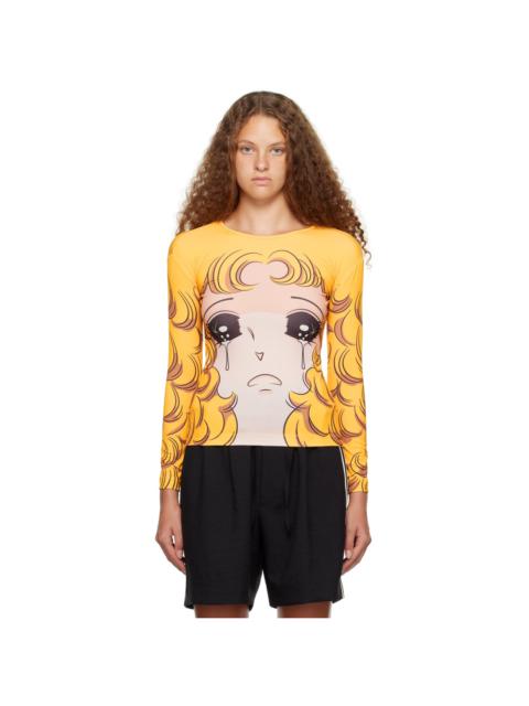 pushBUTTON SSENSE Exclusive Yellow Crying Girl Long Sleeve T-Shirt