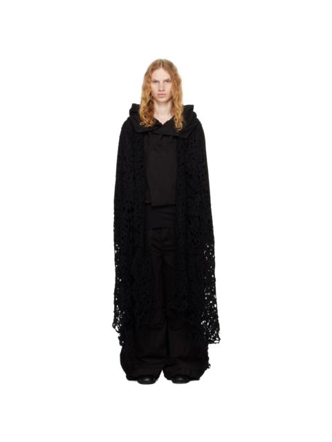 Julius Black Ruptured Vest Shawl