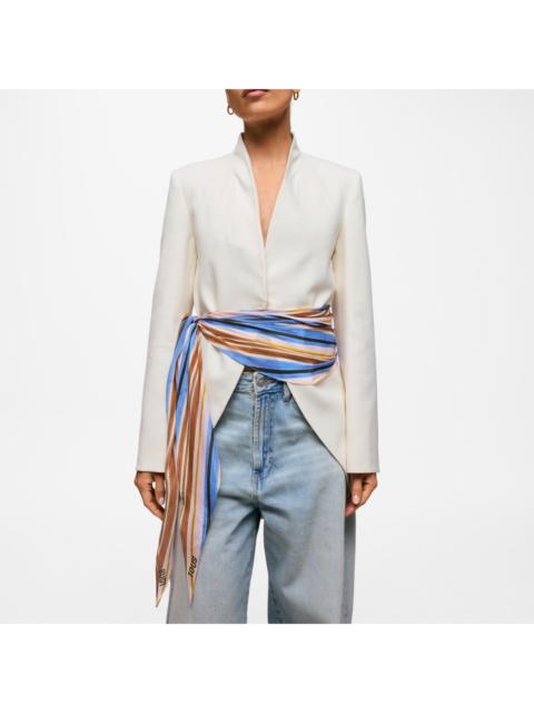 TOUS Camel-colored silk Scarf TOUS Summer Holidays