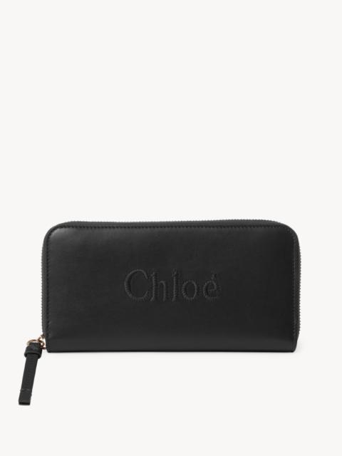 Chloé CHLOÉ SENSE ZIPPERED LONG WALLET