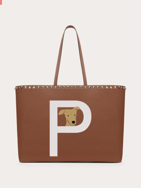 Valentino VALENTINO GARAVANI ROCKSTUD PET CUSTOMIZABLE TOTE BAG