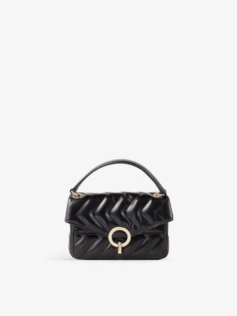 Sandro YZA nano quilted-leather shoulder bag