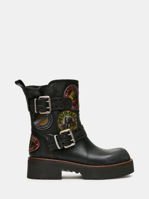 STEVE MADDEN RECKLESS BLACK LEATHER
