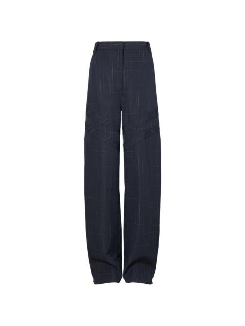 TORY BURCH wide-leg plaid palazzo pants