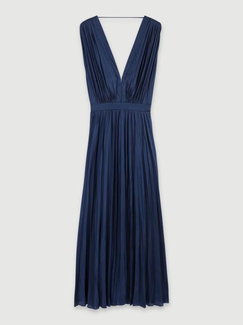 Pleated maxi dress