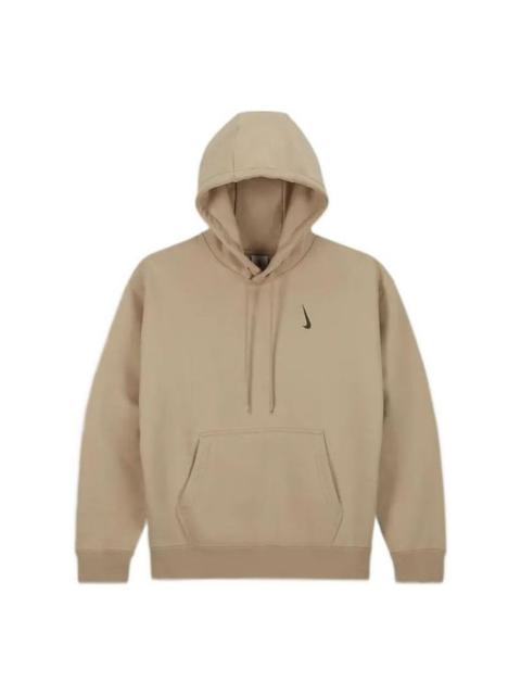 Nike Men's Nike x Billie Eilish Crossover Solid Color Cotton Hooded Long Sleeves Us Edition Brown DQ7750-