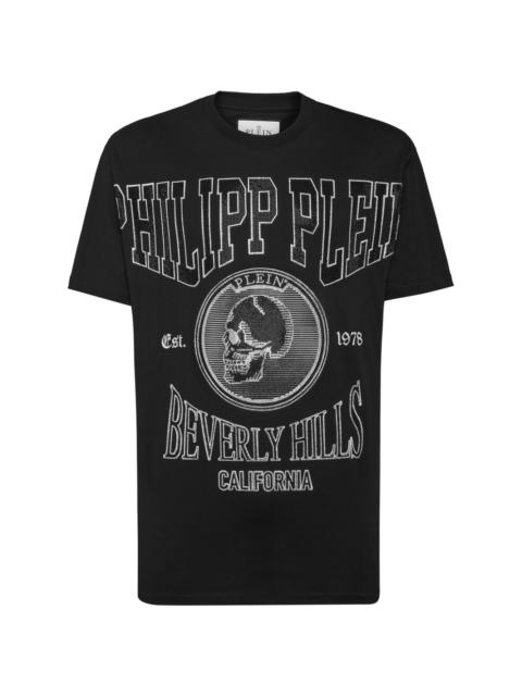 PHILIPP PLEIN crystal-embellished cotton T-shirt