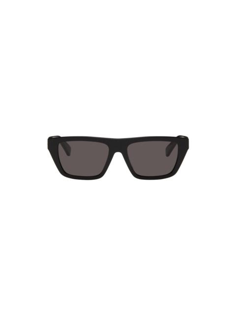Bottega Veneta Black Rectangular Sunglasses