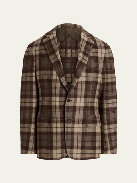 Ralph Lauren Men's Hadley Cashmere Plaid Sport Coat