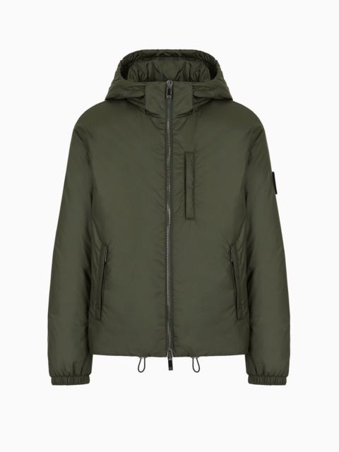 GIORGIO ARMANI Hooded blouson with goose-down padding ASV
