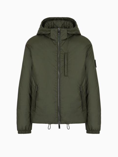 Hooded blouson with goose-down padding ASV