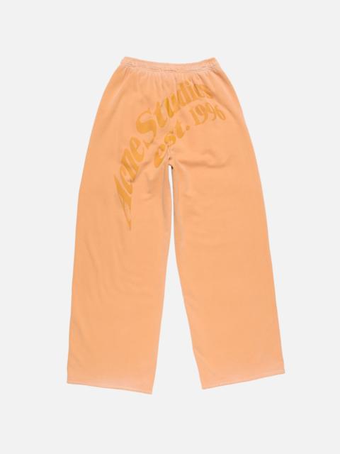 Acne Studios Casual fleece trousers - Pumpkin orange