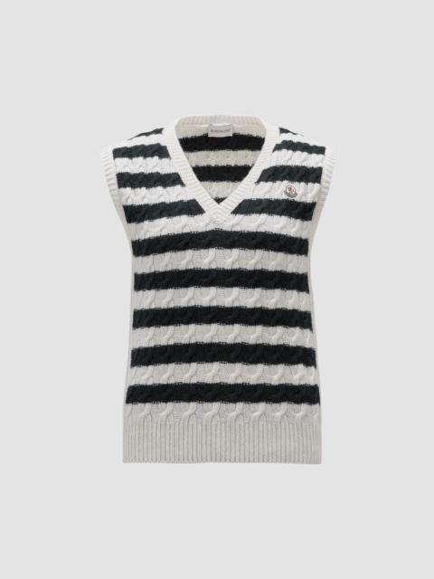 Moncler Striped Wool Vest