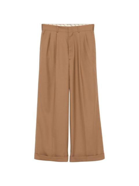 pleat-detail trousers