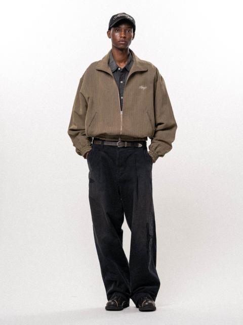 KAMIYA Repaired Corduroy V-Back Wide Pants