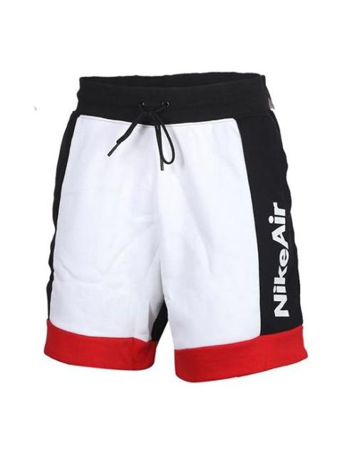 Nike 남자 나이키 공기 양털 백색 검정 반바지 CJ4833-101