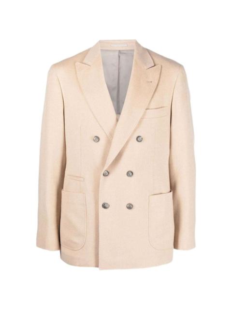 Brunello Cucinelli double-breasted peak-lapel jacket