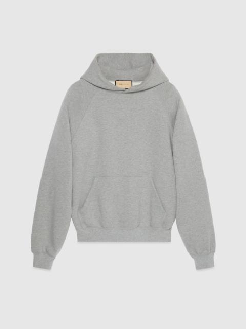 Cotton hooded sweatshirt with print