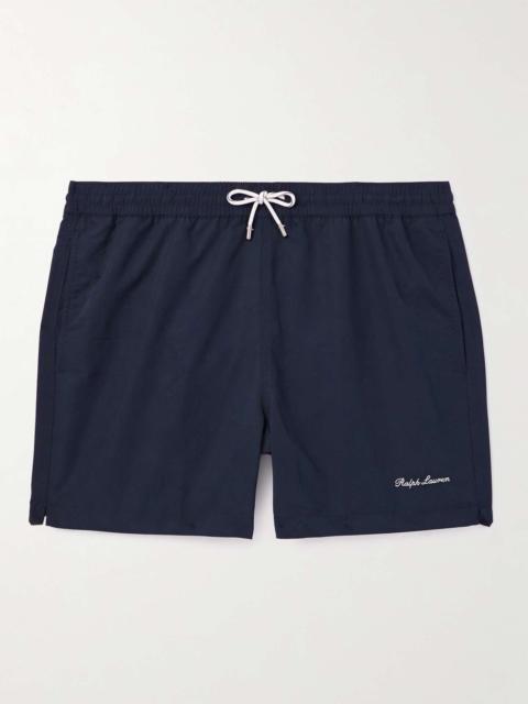 Amalfi Straight-Leg Logo-Embroidered Swim Shorts