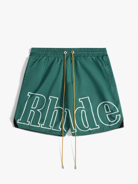 RHUDE LOGO TRACK SHORT