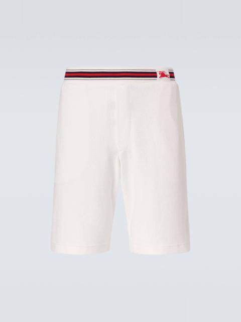 Burberry EKD cotton-blend towelling shorts