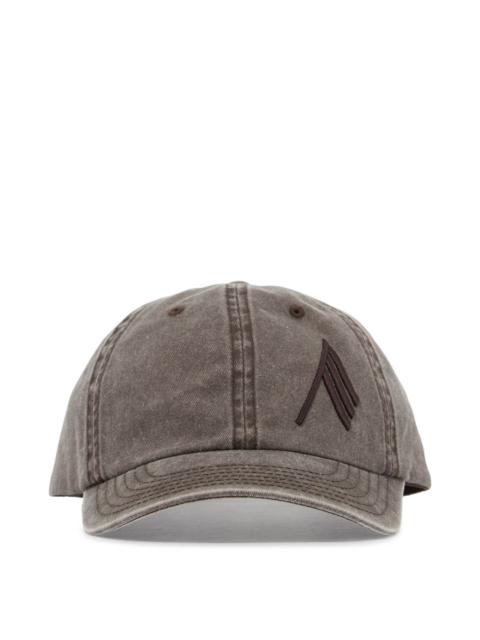 WASHED TWILL BASEBALL CAP WITH EMBROIDERED LOGO