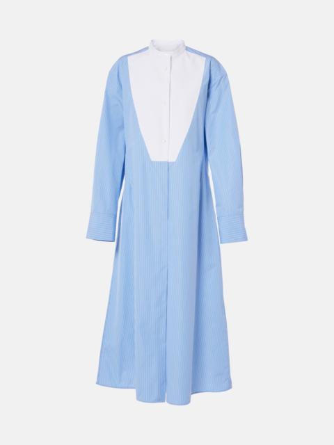 Jil Sander Pinstripe cotton shirt dress