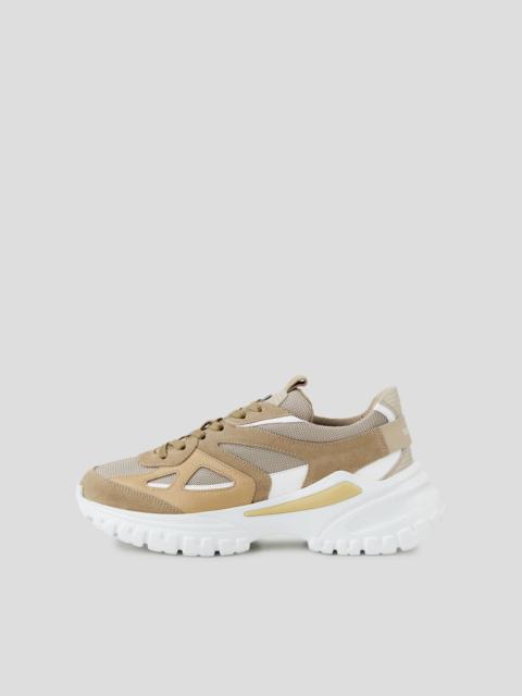 BOGNER TOKYO PLATFORM TRAINERS IN BEIGE/WHITE