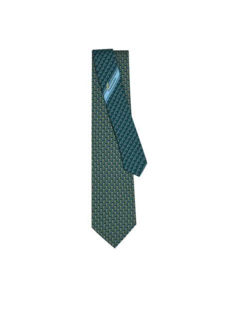 FERRAGAMO pen-print silk tie