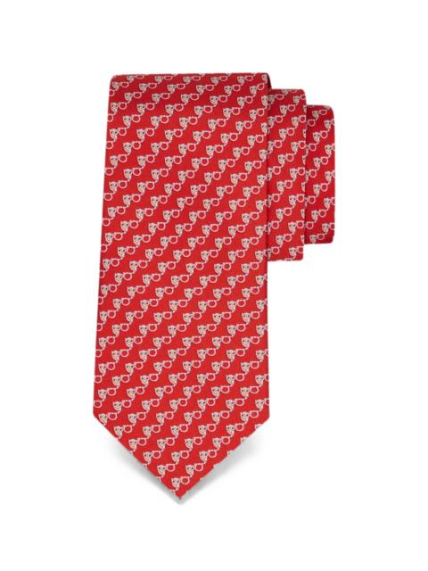 FERRAGAMO Ferragamo Owl-print Silk Tie