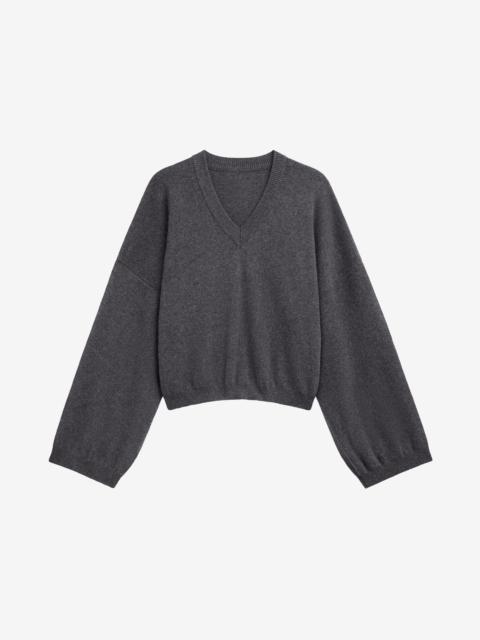 The Frankie Shop Ilston V-Neck Sweater - Grey