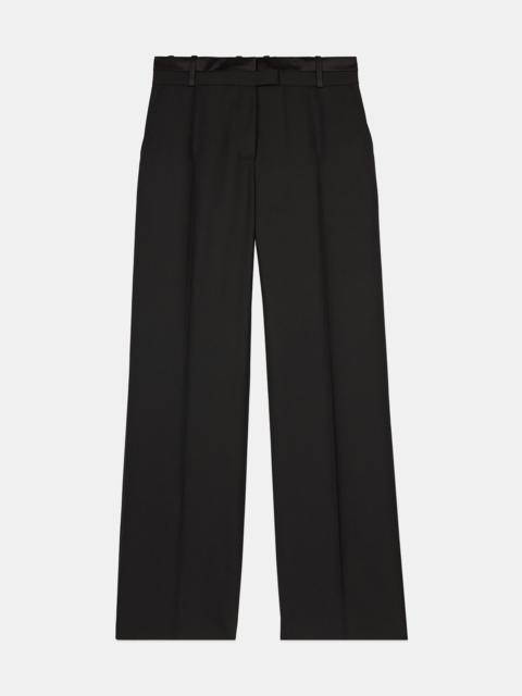 The Kooples BLACK WIDE-LEG SUIT TROUSERS