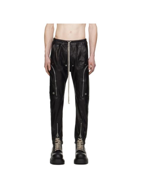 Black Bauhaus Leather Pants