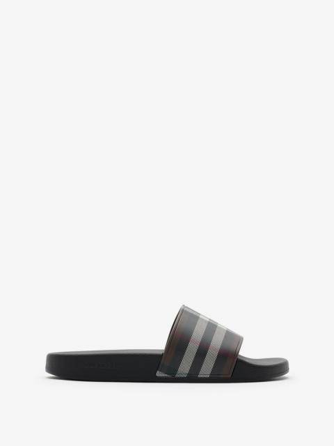 Burberry Check Slides