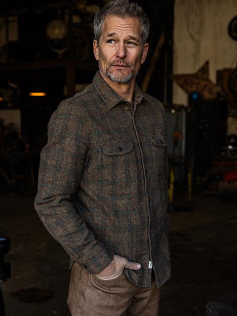 HIROSHI KATO The Brace Triple Twisted Plaid - Oak