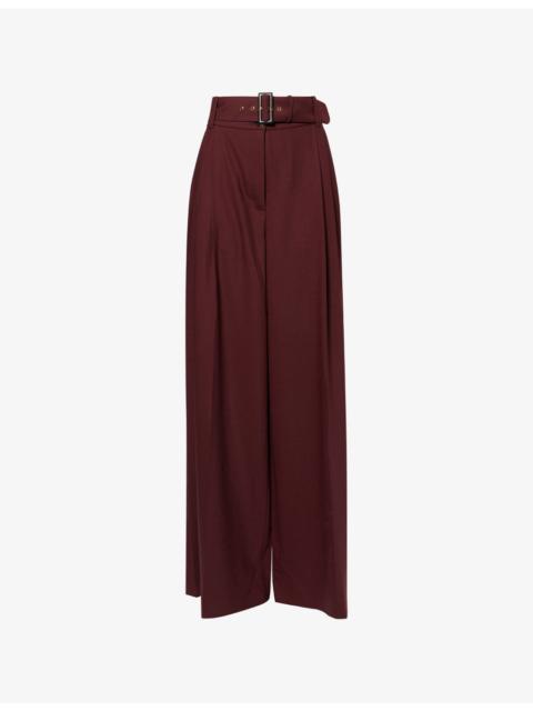 Zimmermann Luna Tailored Wool-Blend Trousers