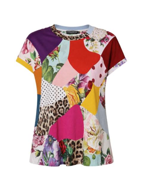 Dolce & Gabbana patchwork floral-print T-shirt