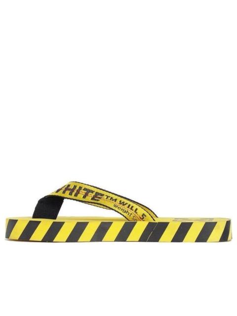 Off-White Off-White Flip Flops 'Graphic Print - Yellow' OMIA131S20D270206000