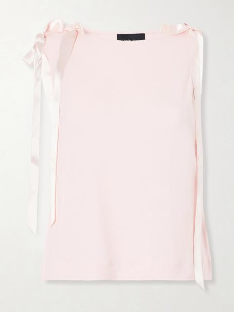 Simone Rocha Bow-trimmed Jersey Tank