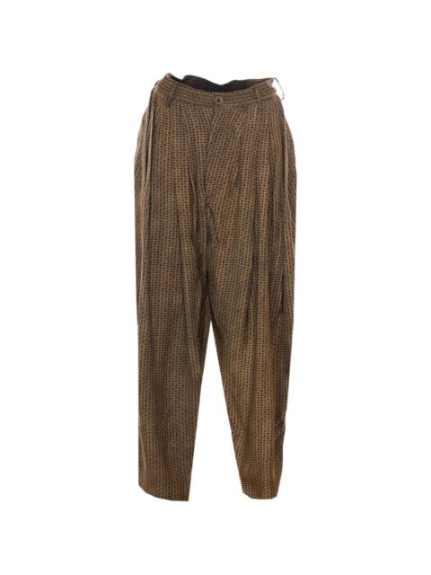 UMA WANG geometric-pattern Priya trousers