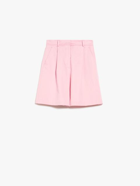 Max Mara ECUBA Cotton and linen Bermuda shorts
