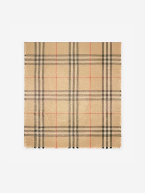 Burberry Metallic Wool Silk Scarf